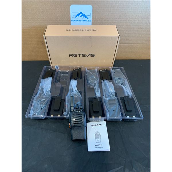 Retevis Two Way Radios 6 Pack Set H777HRK