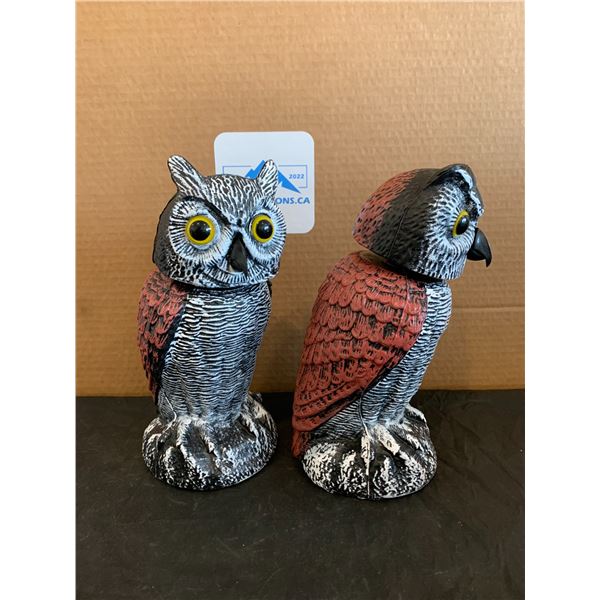 Vansruly 2 Pack Owl Decoy for Scaring Birds Etx