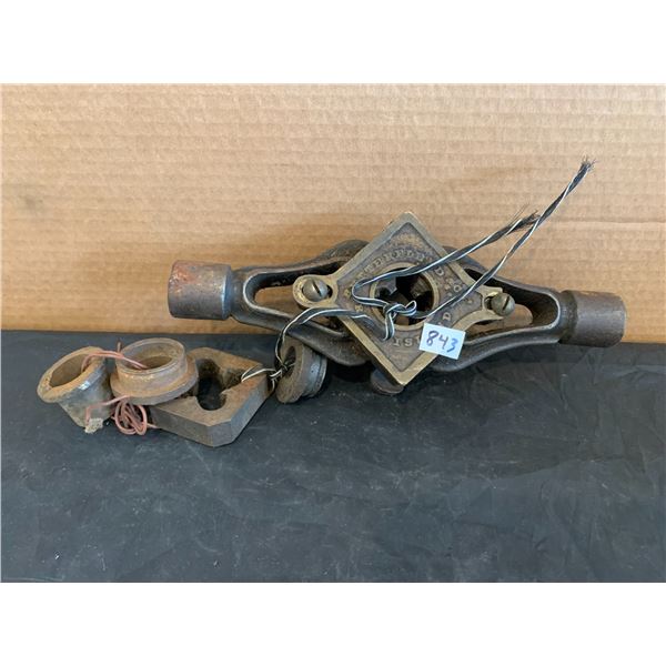 Antique Machinery Early Butterfield Die Holder Very Rare