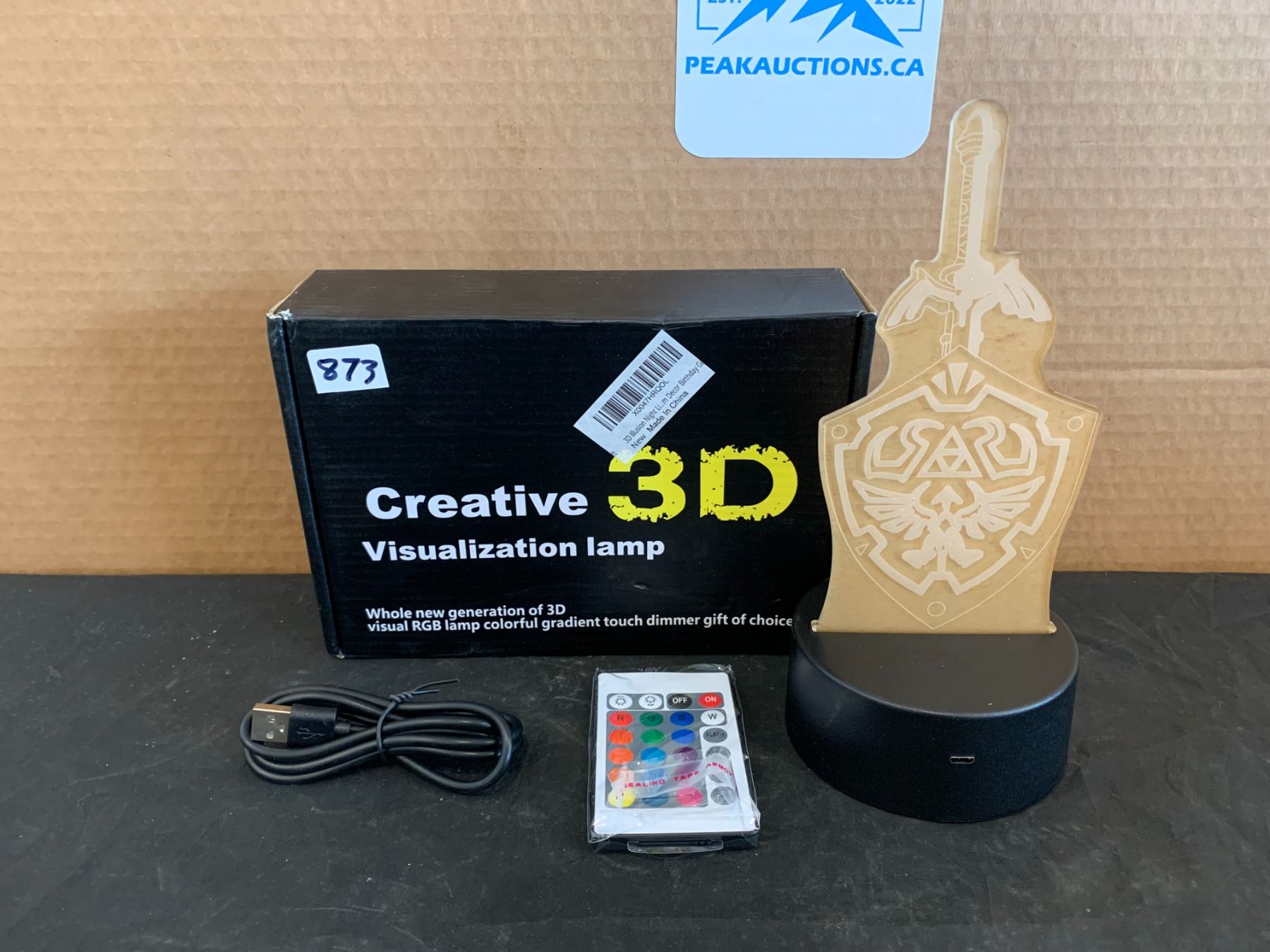 Creative 3D Visualization Lamp With Touch Dimmer