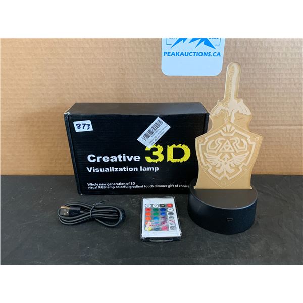 Creative 3D Visualization Lamp With Touch Dimmer