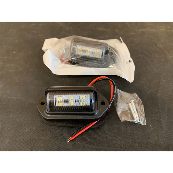 Hipopy 2 Pcs LED License Plate Lights 12v/24v
