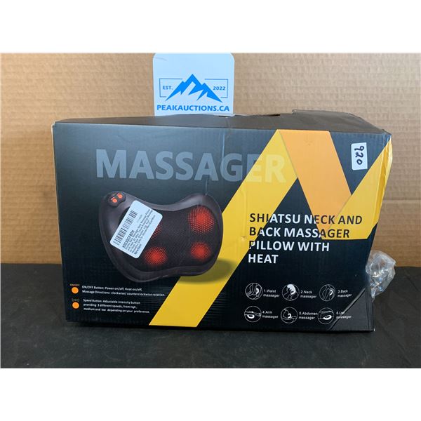 Shiatsu Neck And Back Massager Pillow With Heat