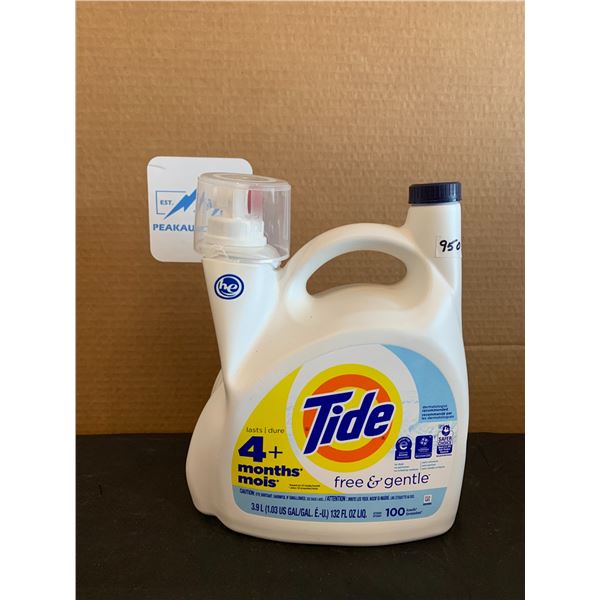Tide Free And Gentle Laundry Soap 100 Loads 3.9 L Slightly Damaged Container