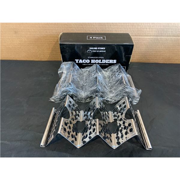 Stainless Steel Taco Holders - 4 Pack