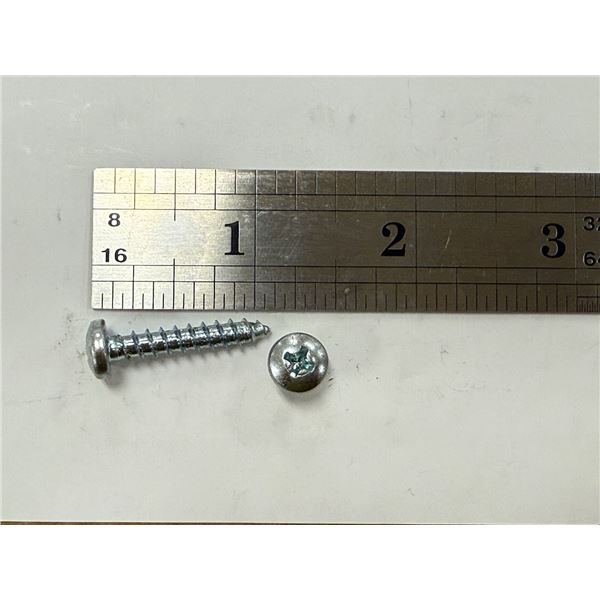 LOT DE 4 BOITES DE 2500 VIS A TÔLE ÉTOILE ZINC 10 X 1"