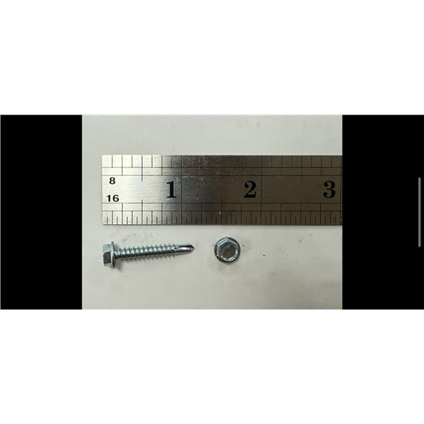 LOT DE 2000+ VIS AUTO PERCEUSE 14-1 X 1-1/2, RONDELLE ZINC