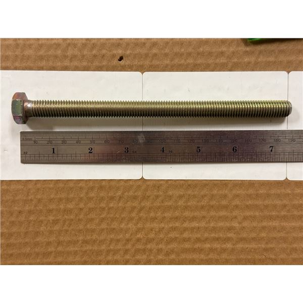 LOT DE 60 BOULONS TÊTE HEX. GR. 8 ZINC 1/4-20 X 1-3/4