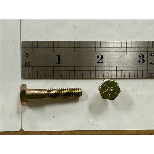 LOT DE 1100+ BOULONS TÊTE HEX.. GR.8 ZINC, 1/4-20 X 1-3/4