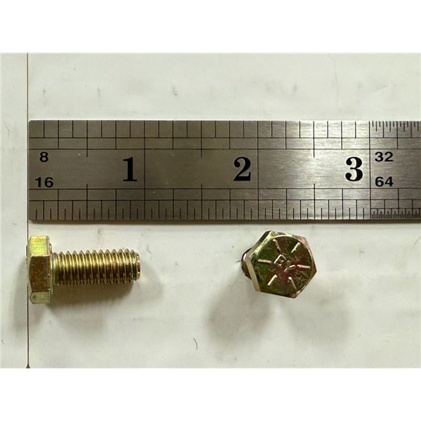 LOT DE 750+ BOULONS TÊTE HEX, GR. 8 ZINC 5/16-18 X 3/4
