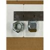 Image 2 : LOT DE 500+ ÉCROUS A/ NYLON 5/8-18 & 5/8-11 PLAQUÉS ZINC