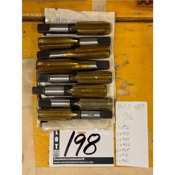 LOT DE 8 TAPS 13/16 HSS