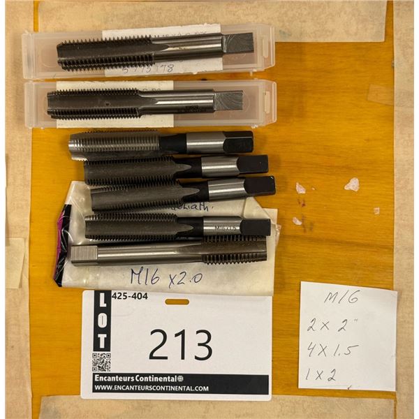 LOT DE 7 TAPS M16 ASSORTIS