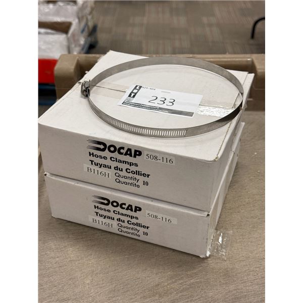 LOT DE 20 COLLIERS DE SERRAGE 7-3/4"