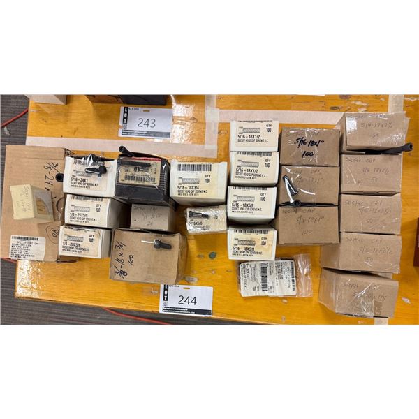 LOT DE 1400+ VIS À TÊTE CREUSES ASSORTIES