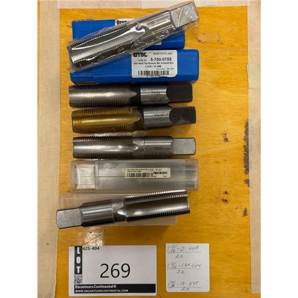 LOT DE 7 TAPS 1-13/16 ASSORTIS