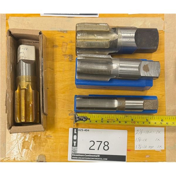 LOT DE 4 TAPS #12 ASSORTIS