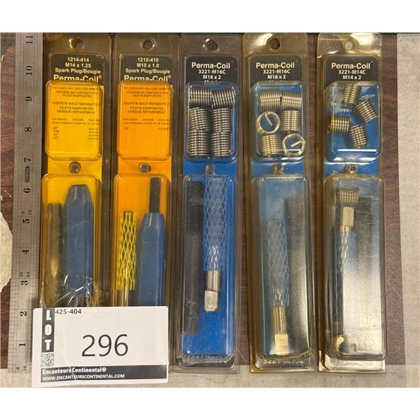 LOT DE 5 THREAD REPAIR KITS MÉTRIQUES ASSORTIS