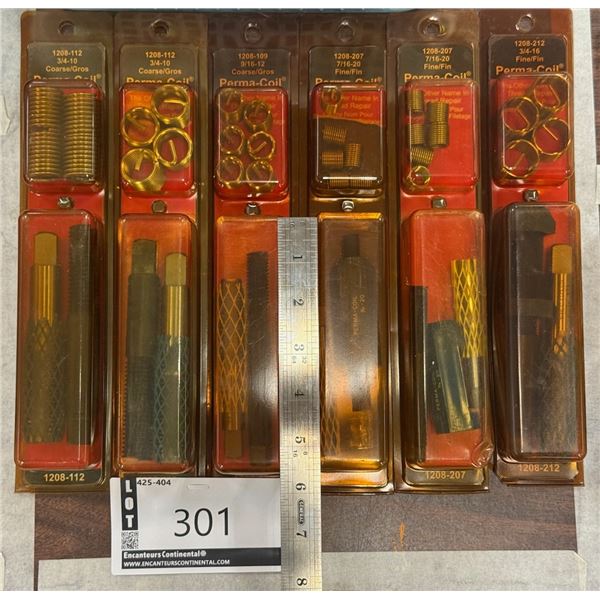 LOT DE 5 THREAD REPAIR KITS ASSORTIS