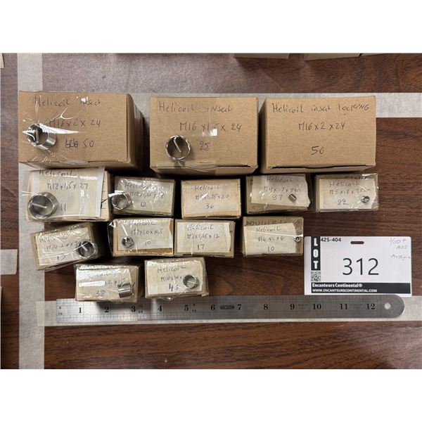 LOT DE 400+ HELICOILS ASSORTIS