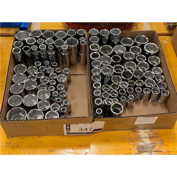 LOT DE DOUILLES ASSORTIES, DRIVE 1/2