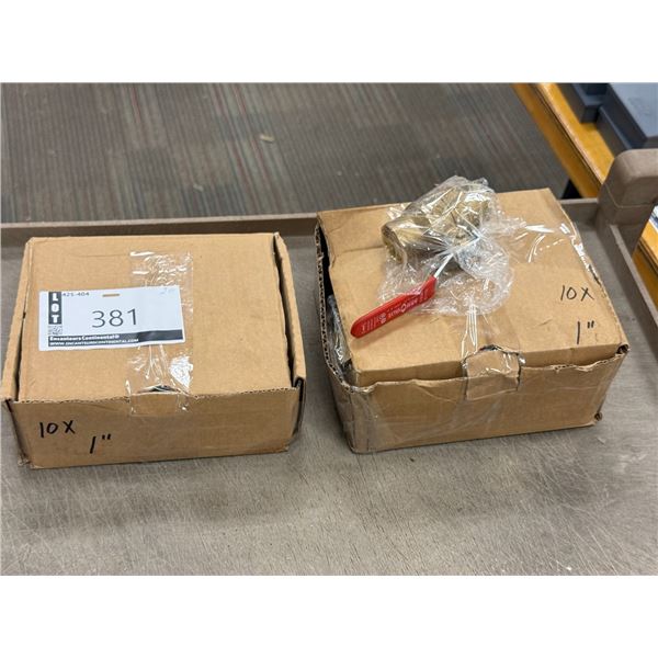 LOT DE 30 VALVES A EAU 1"