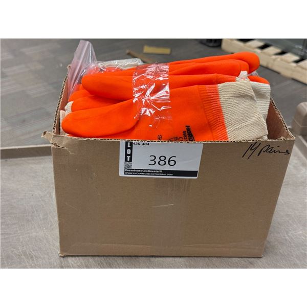 LOT DE 14 PAIRES DE GANTS CAOUTCHOUC