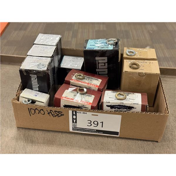 LOT DE 1000+ RONDELLES À RESSORTS ASSORTIES