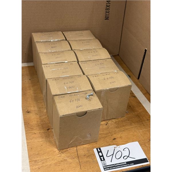 LOT DE 10,000+ VIS AUTO PERCEUSE, TÊTE CARRÉ 6 X 318