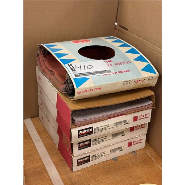 LOT DE 350+ PAPIER SABLÉ. ASSORTIS 9" X 11"