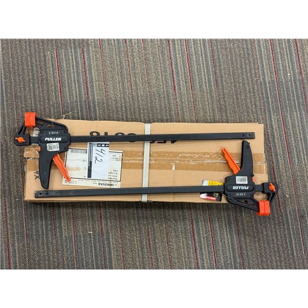 LOT DE 4 SERRES 2.5 X 18" FULLER