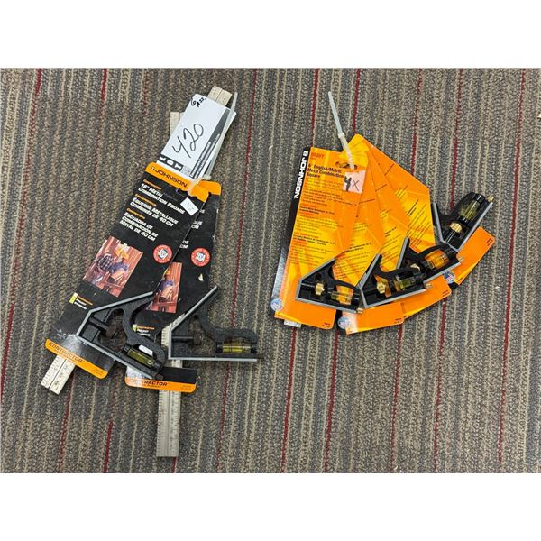 LOT DE 6 ÉQUERRES COMBINÉES ASST JOHNSON