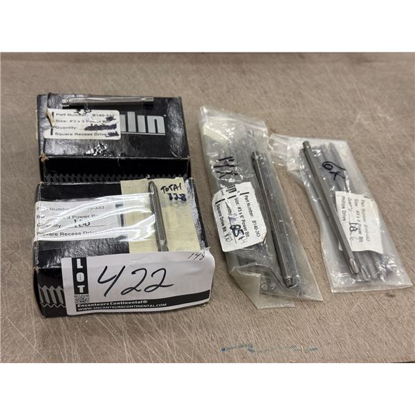 LOT DE 140+ EMBOUTS DE TOURNEVIS CARRÉ #3