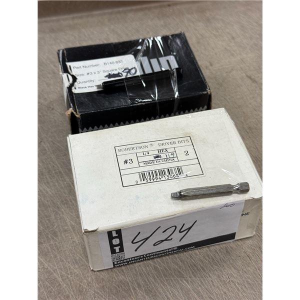 LOT DE 200+ EMBOUTS DE TOURNEVIS CARRÉ #2