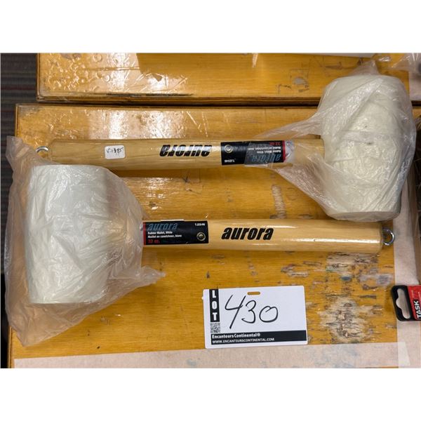 LOT DE 2 MAILLETS EN CAOUTCHOUC 32 OZ