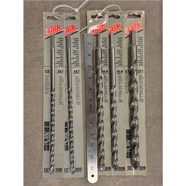 LOT DE 5 MÈCHES ASSORTIES A POINTE AU CARBURE TASK