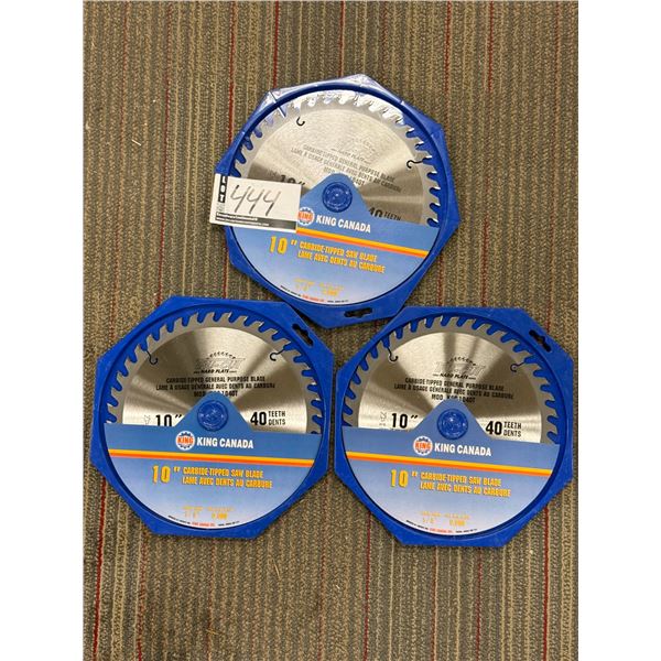 LOT DE 3 LMES A USAGE GÉNÉRAL 10" X 14 DENTS