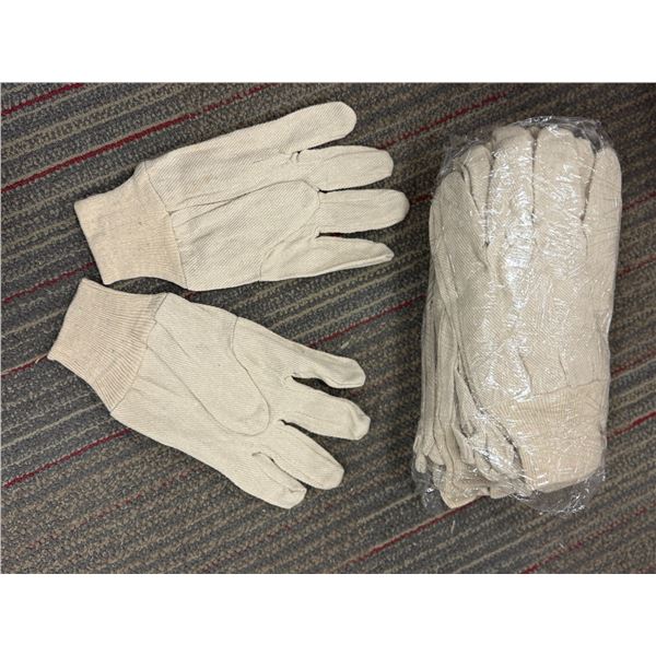 LOT DE 72 PAIRES DE GANTS DE COTONS