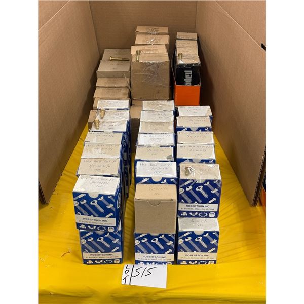 LOT DE 5000+ VIS TÊTE HEX. 1/4