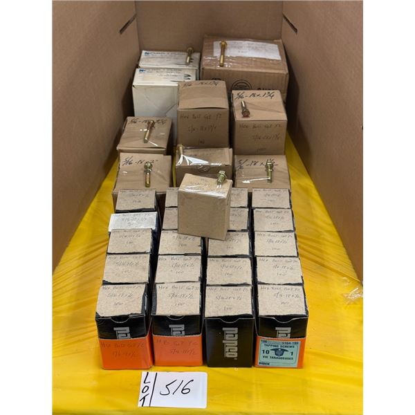 LOT DE 3000+ VIS TÊTE HEX 5/16