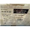 Image 2 : LOT DE 3000+ VIS POUR MACHINE, TÊTE PLATE EN ZINC QUADREX