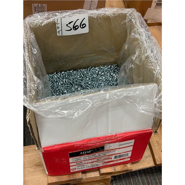 BOITE DE 8000+ VIS A MÉTAL EN ZINC 8 X 5/8