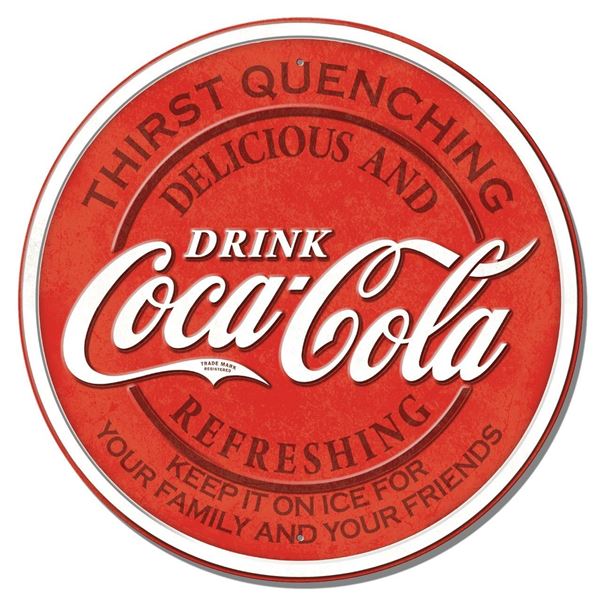 COKE-Family & Friends **FULLY EMBOSSED STEEL*