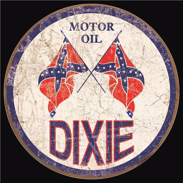 Dixie Gas - Weathered Round **FULLY EMBOSSED STEEL**