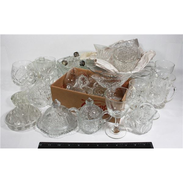 SUPER LOT OF CRYSTAL AND CRYSTAL LOOK ALIKE ITEMS!