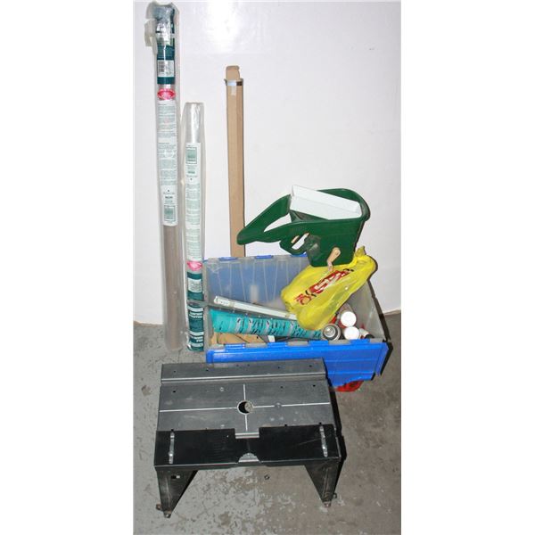 LOT OF HOME IMPROVEMENT ITEMS. ROUTER TABLE,