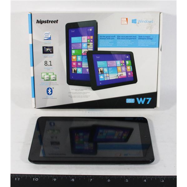 HIPSTREEET 16GB W7 TABLET, NO CHARGER