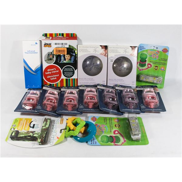 LOT OF BABY ITEMS INCL. SOOTHERS AND MORE!