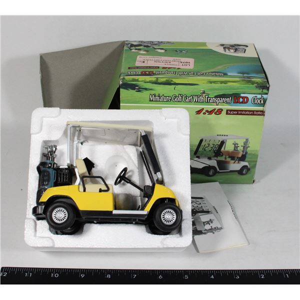 MINIATURE GOLF CART CLOCK UNTESTED