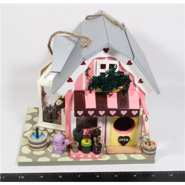 NEW: Item #39479, FLOWER SHOP BIRD HOUSE